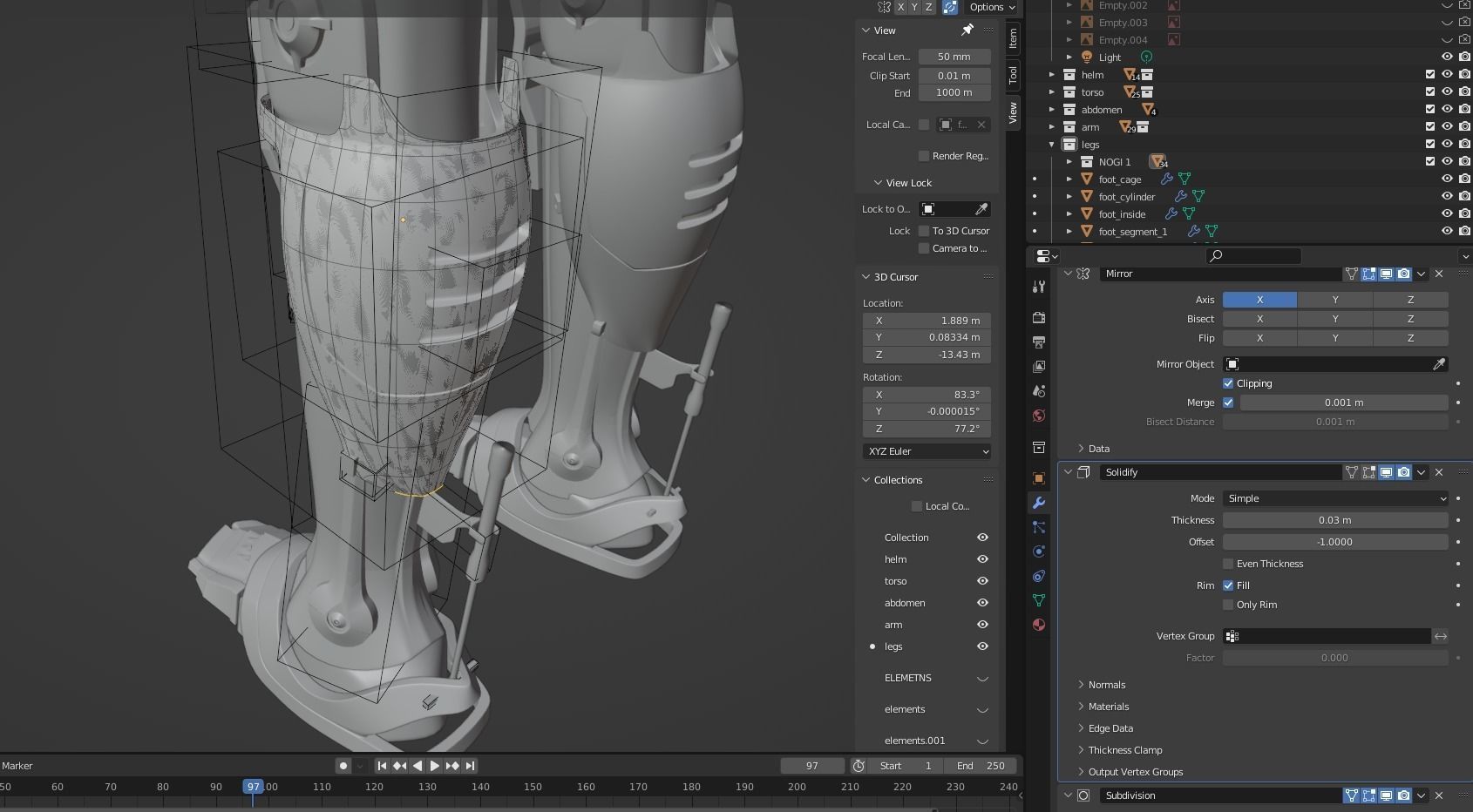 RoboCop rigged model 3D model_34