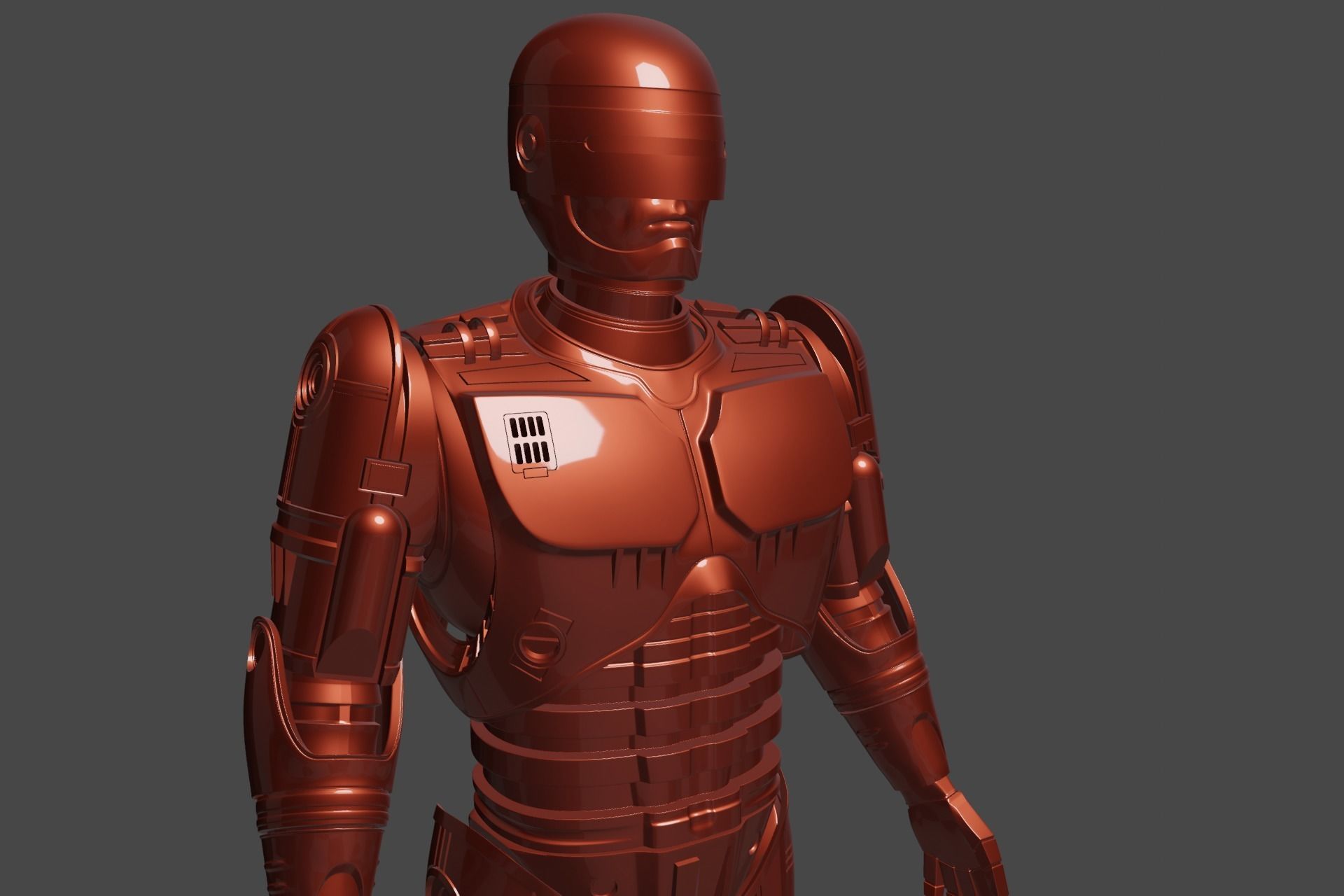 RoboCop rigged model 3D model_4