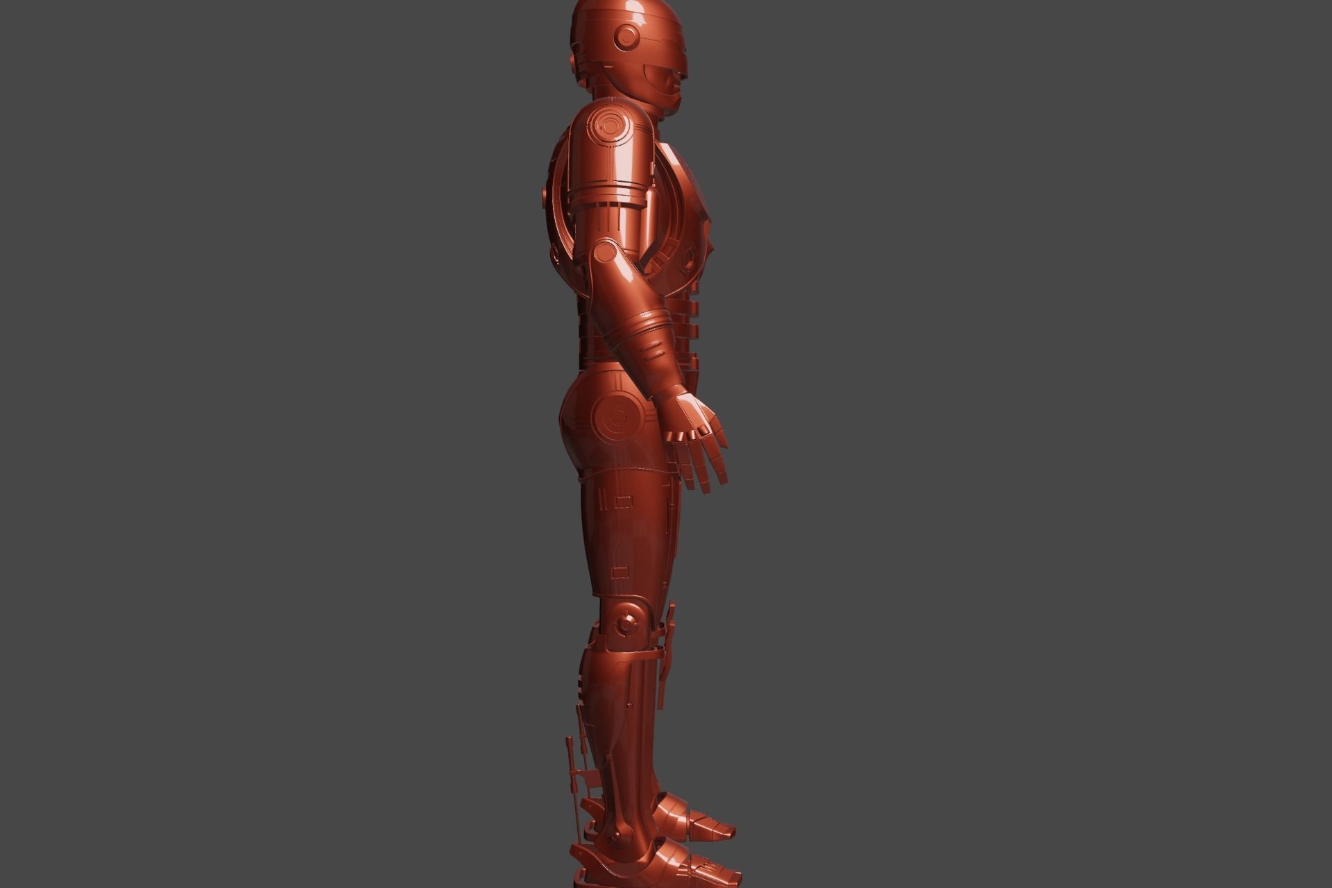 RoboCop rigged model 3D model_7