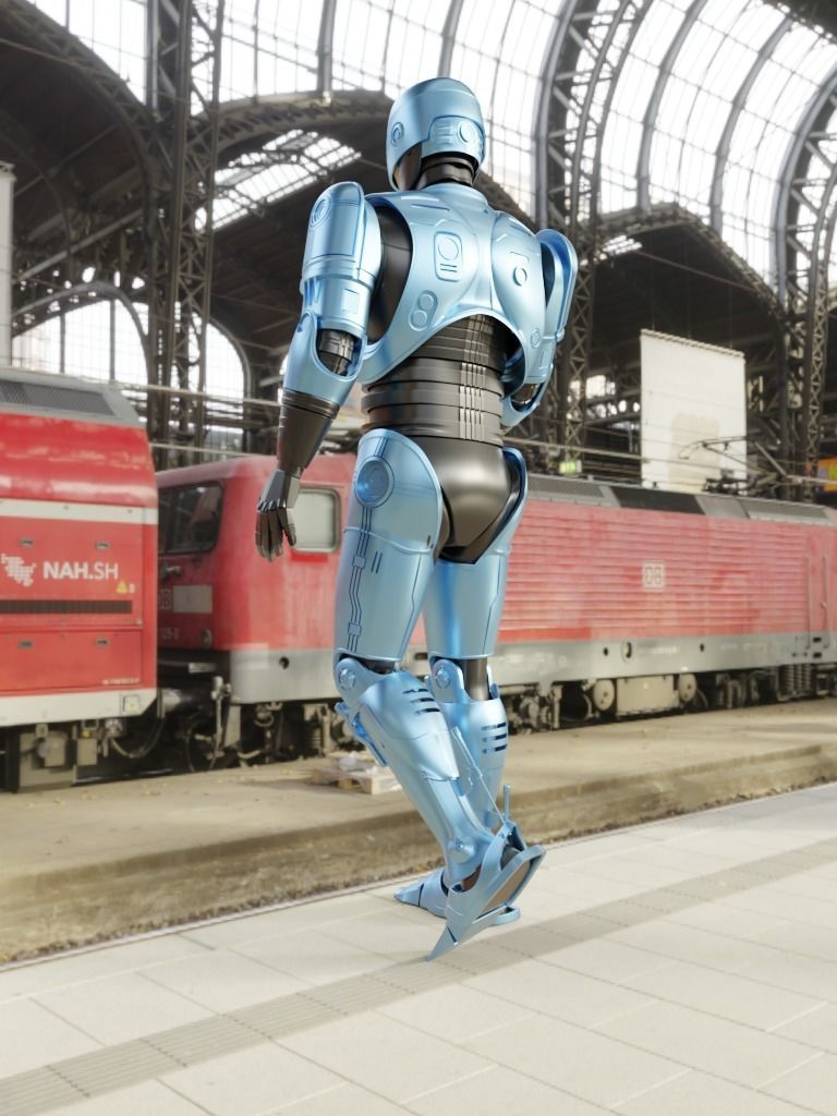 RoboCop rigged model 3D model_17