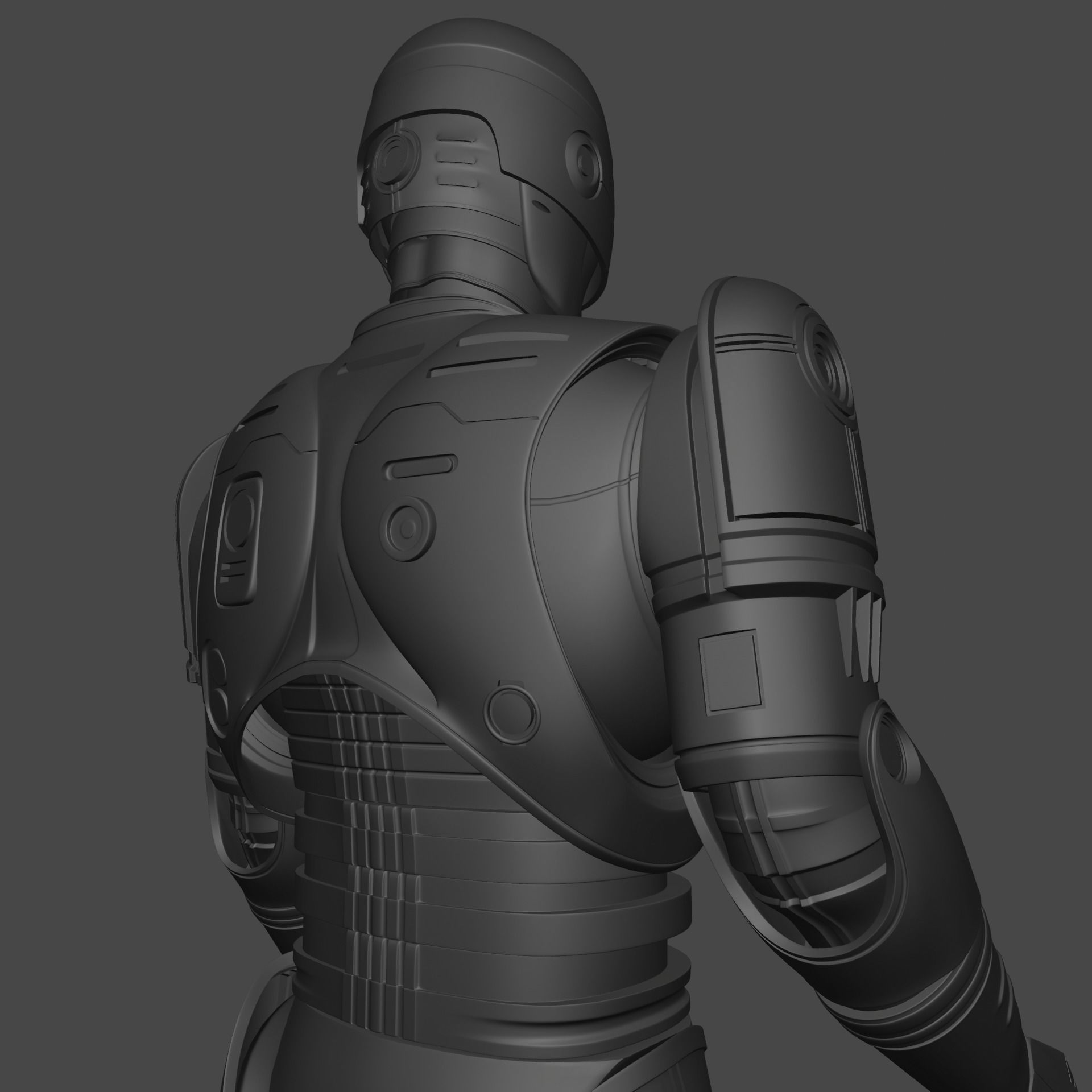 RoboCop rigged model 3D model_20