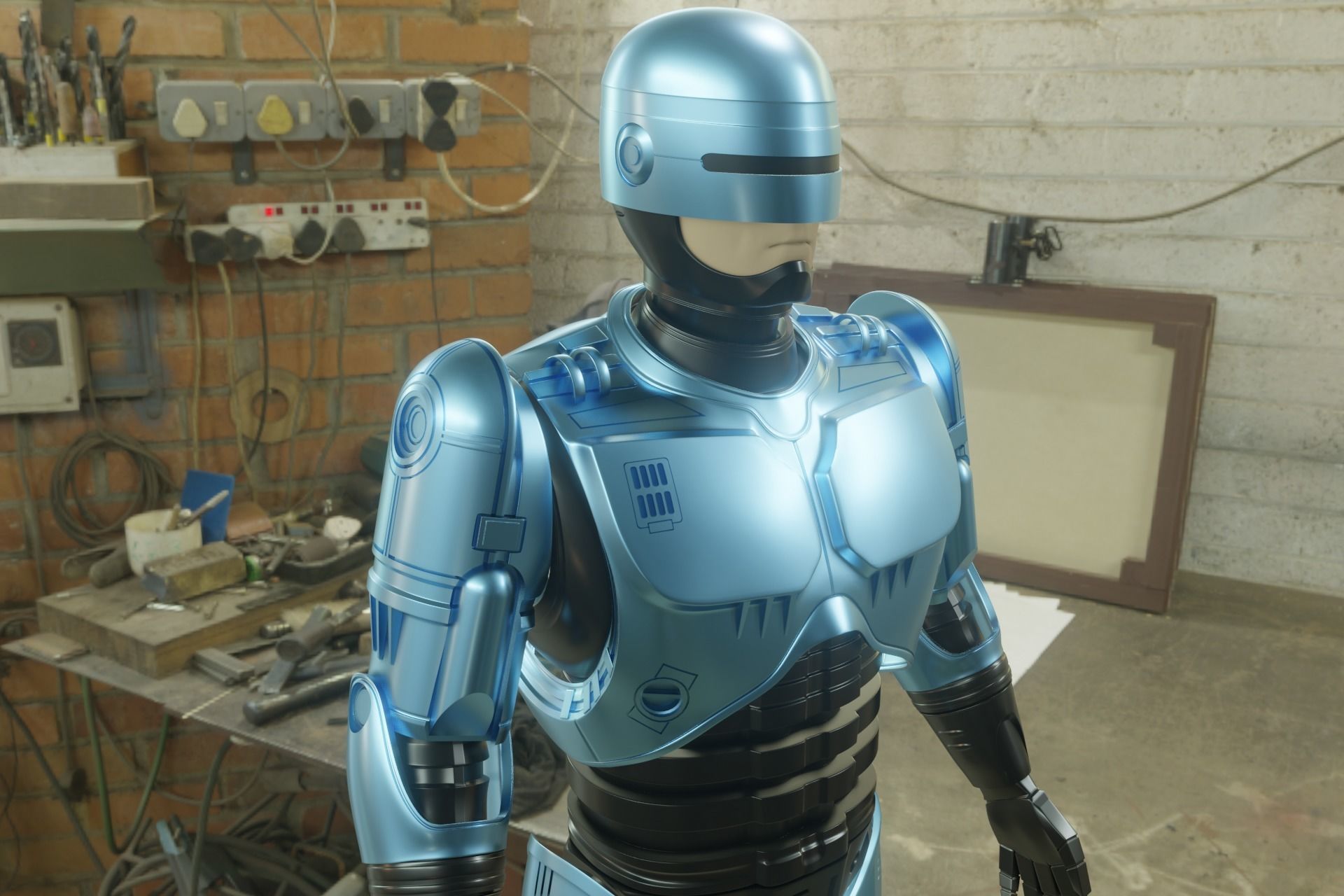 RoboCop rigged model 3D model_14