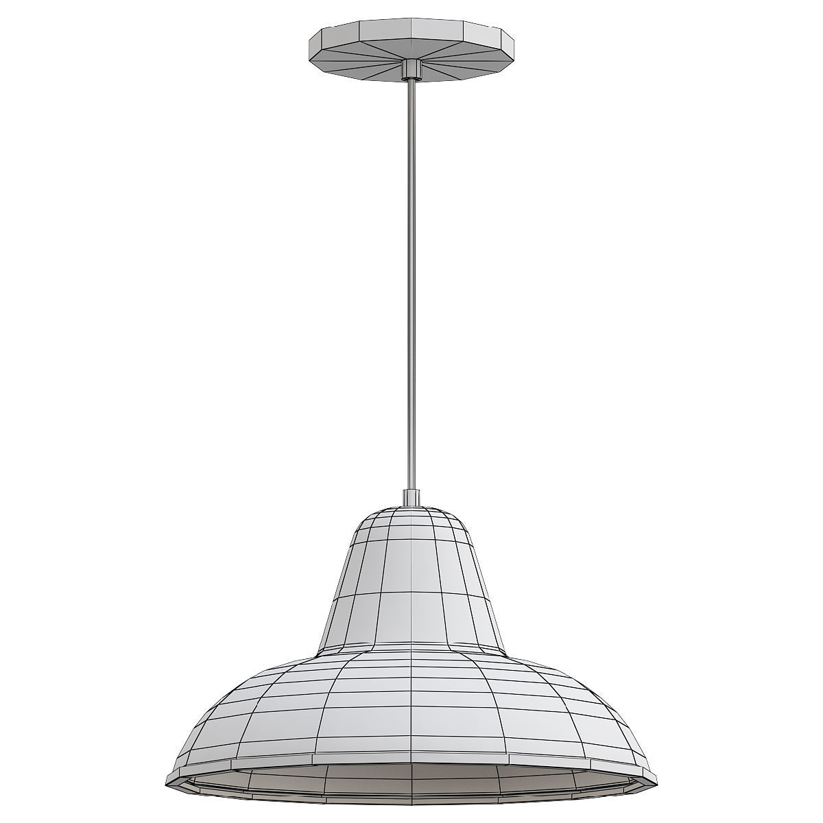 BRUNCH industrial pendant light with shade 3D model_1