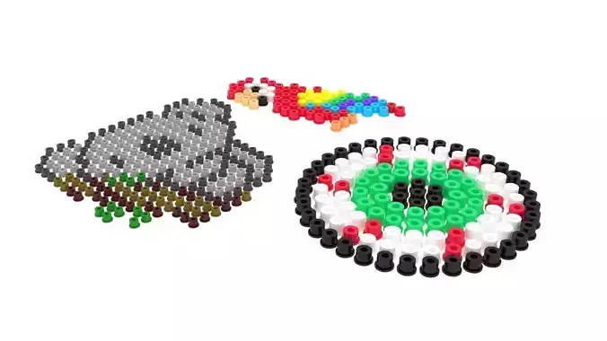 Hama Beads Crafts 3D model