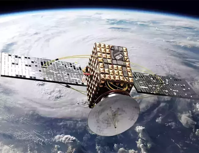 Post Apocalyptic Sci-fi  Damaged Satellite 3D model