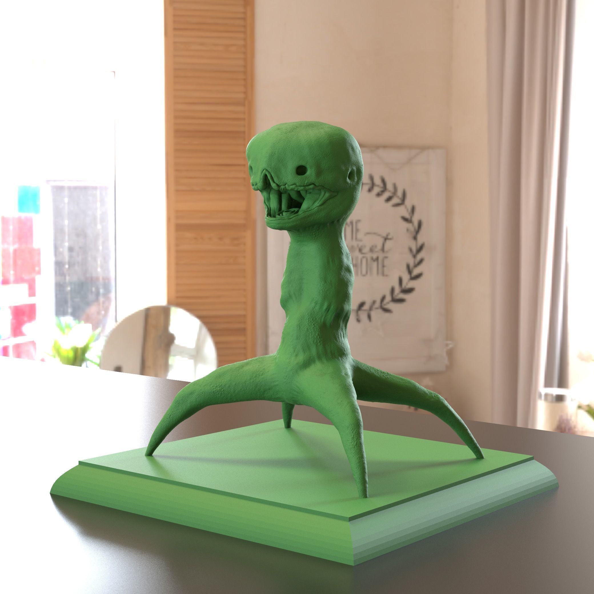 Realistic Minecraft Creeper available for print 3D print model_2