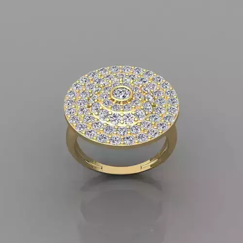 2 Halo Bombay Ring 3d Model and Render 