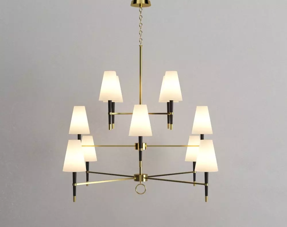 Light Ventana 8-Light Chandelier 3D model