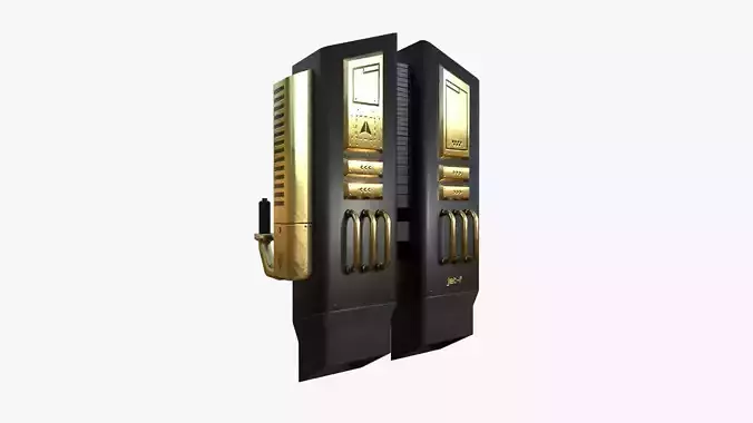 Jetpack F02 Golden Black - SciFi Character Design Low-poly 3D model