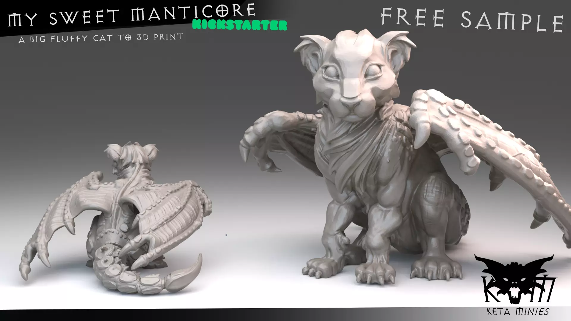 Manticore Cub - Sample from My sweet manticore Free 3D print model
