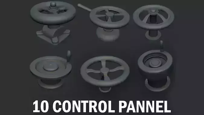 Control Panel IMM Brushes and 3D Models Vol 1 3D model