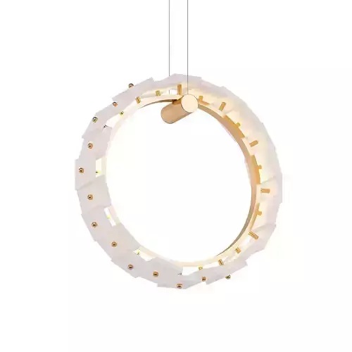 VIGGA circular pendant light gold
