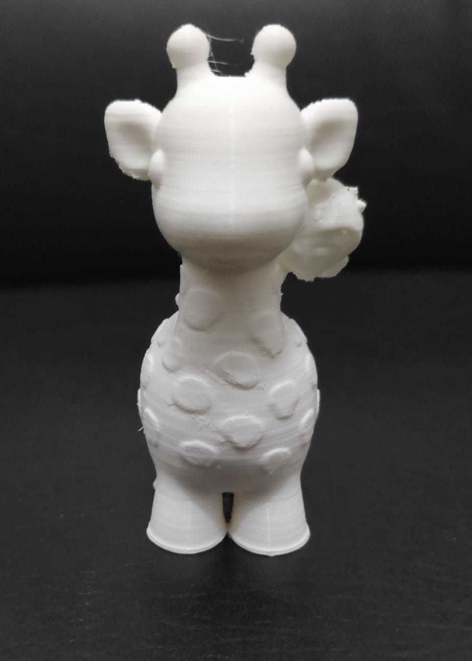 Giraffe with Monkey 3D print model_10