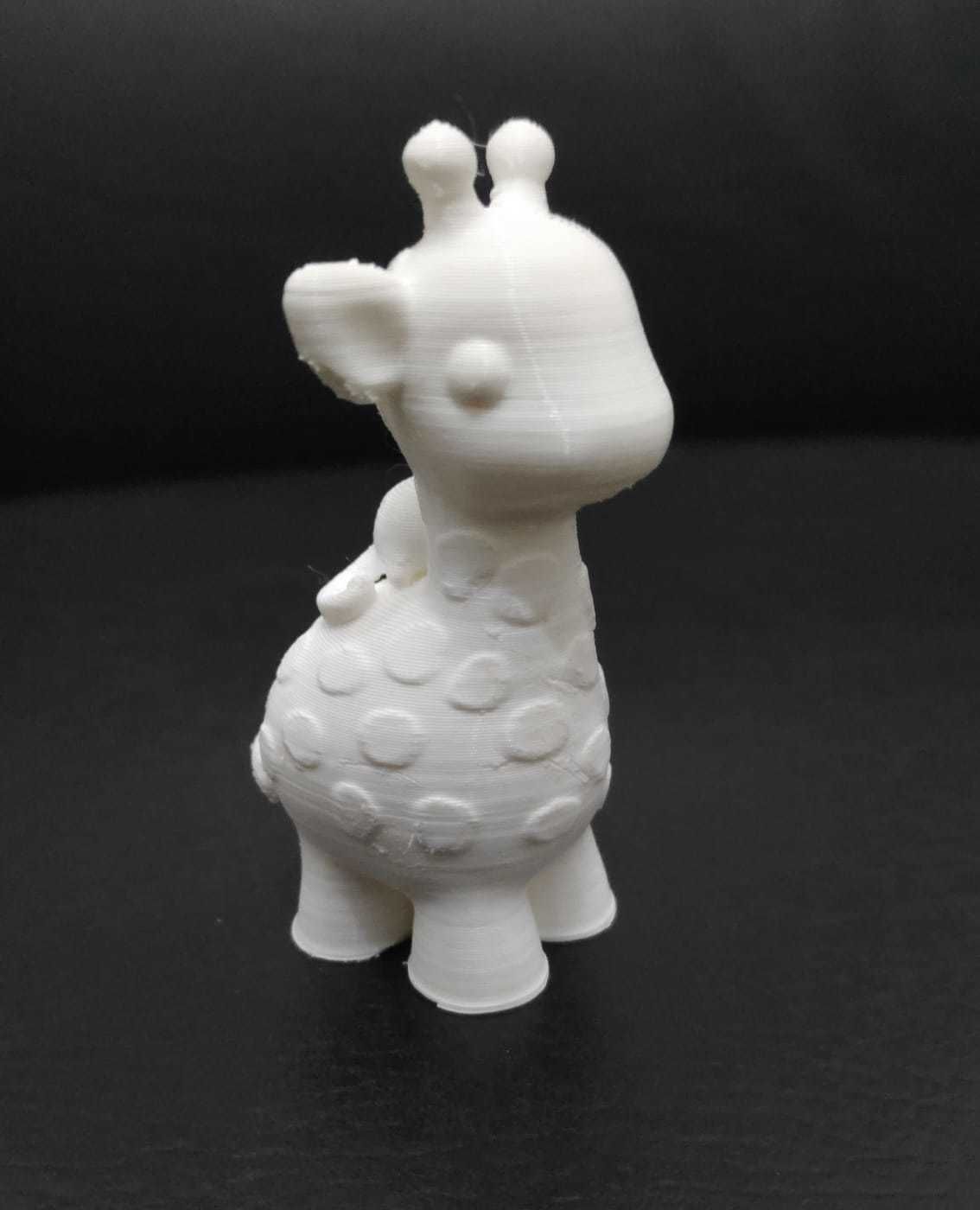 Giraffe with Monkey 3D print model_9