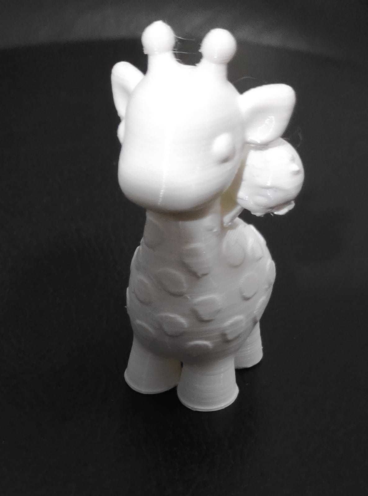 Giraffe with Monkey 3D print model_4