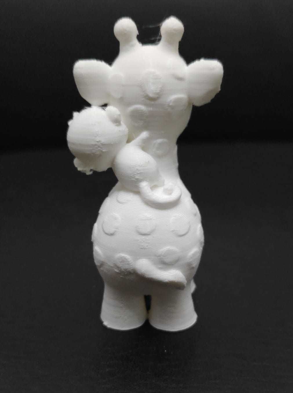 Giraffe with Monkey 3D print model_7
