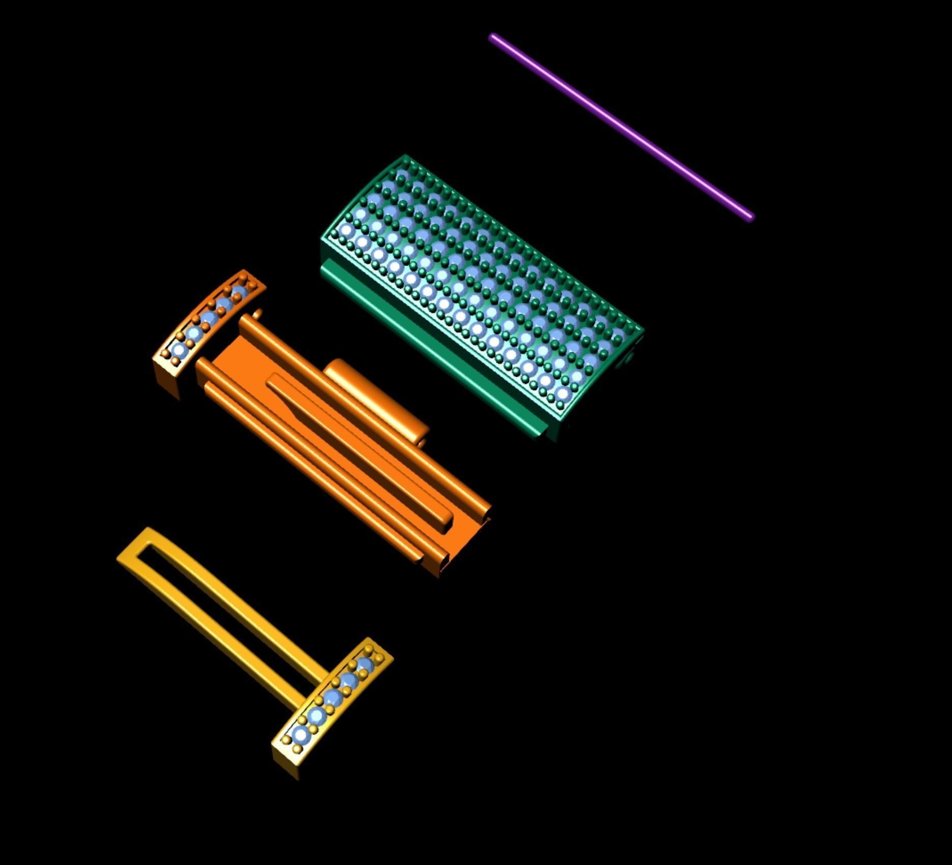 7mm Rectangular Diamond Flip Lock Box for Jewelery  3D print model_11