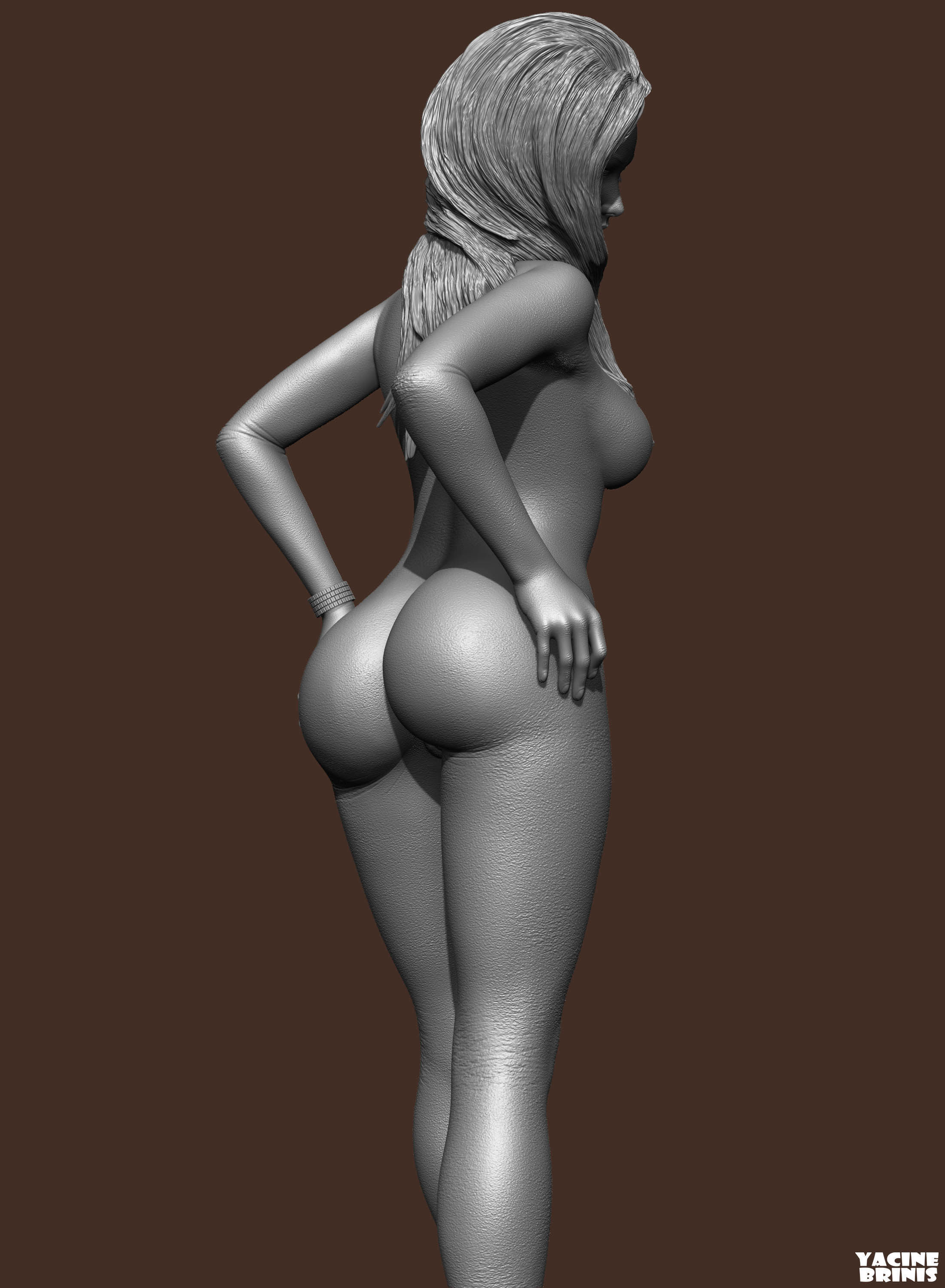 Female Anatomy 3D Model 3D print model_4