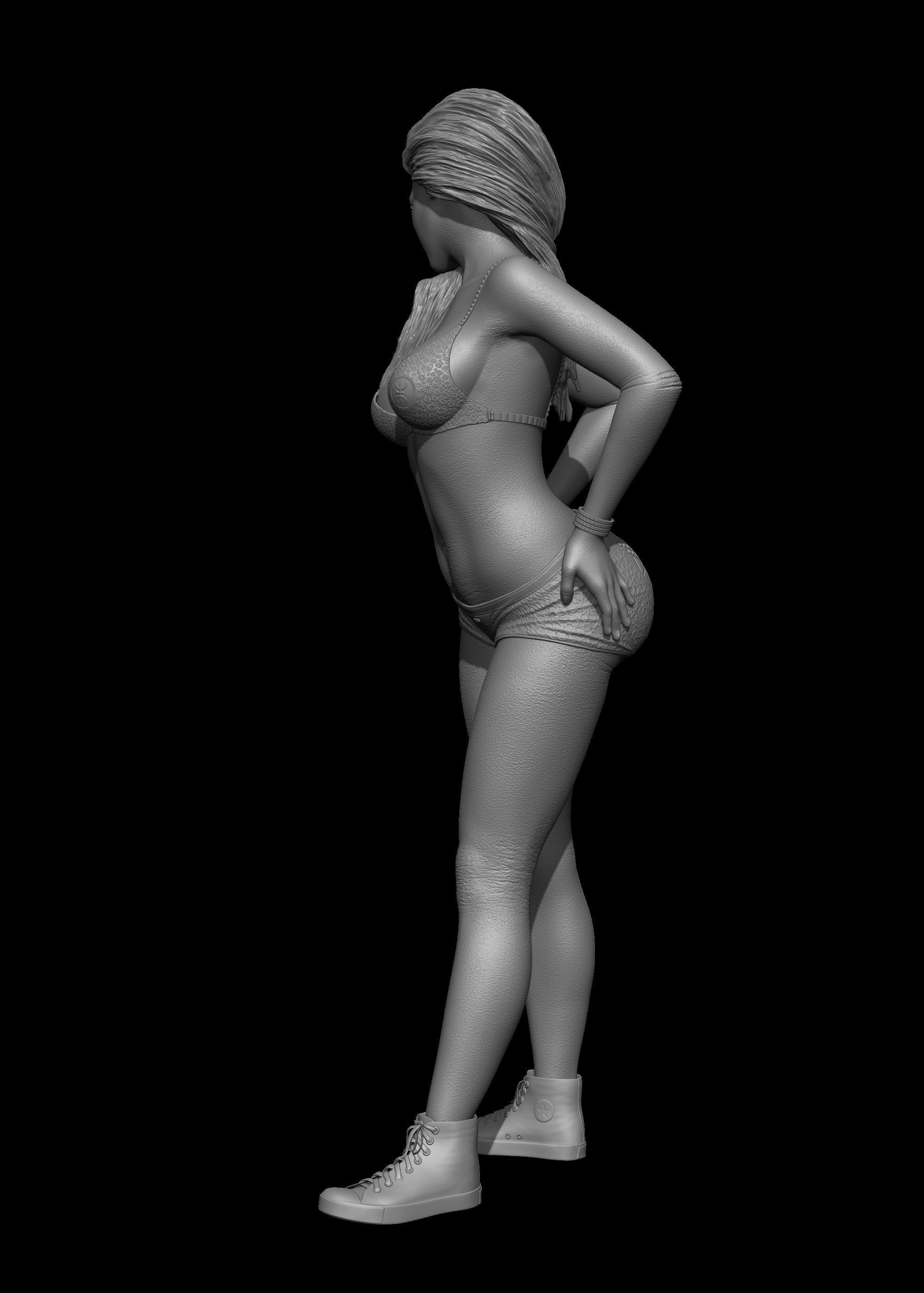 Female Anatomy 3D Model 3D print model_11