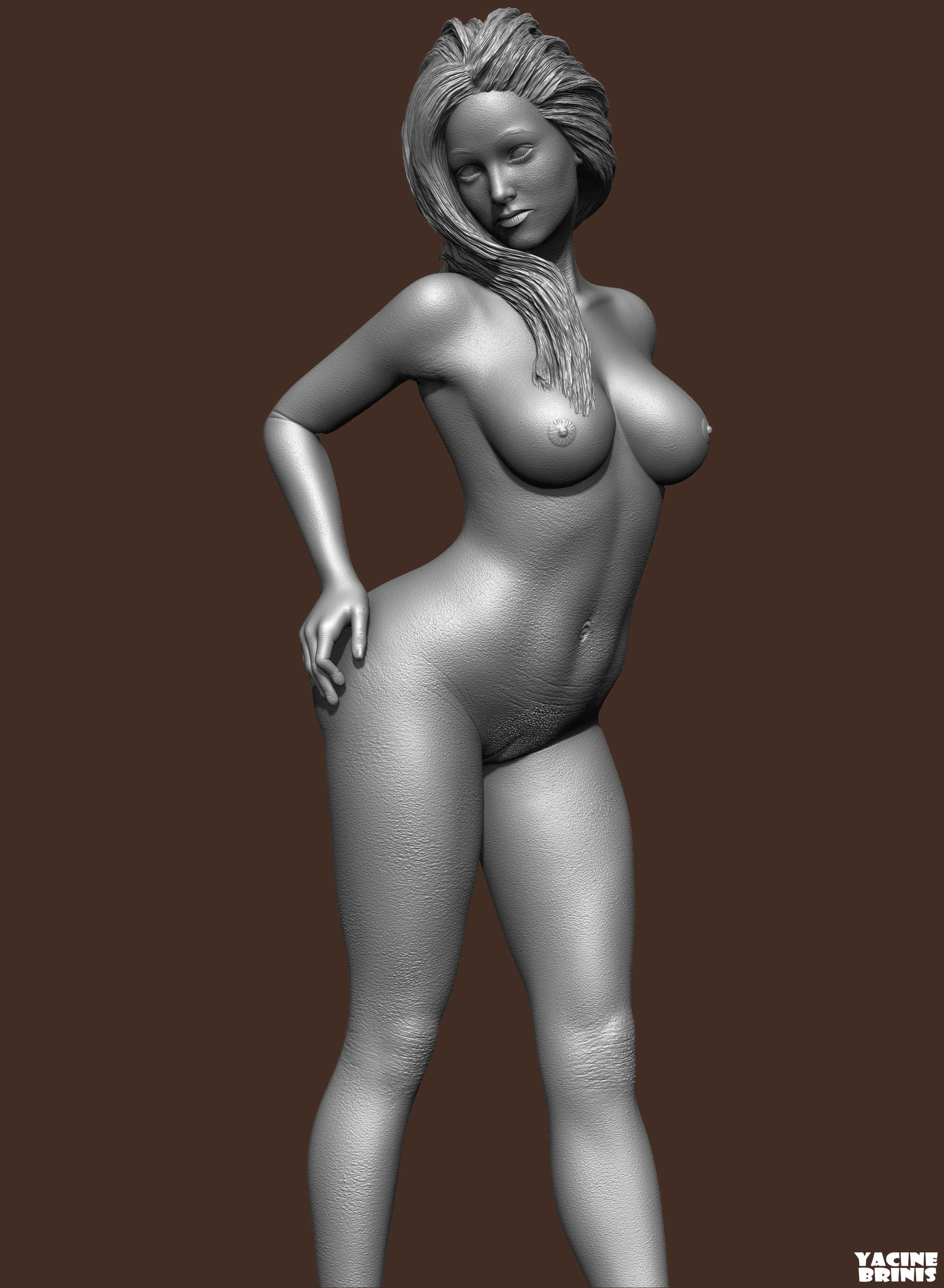 Female Anatomy 3D Model 3D print model_1