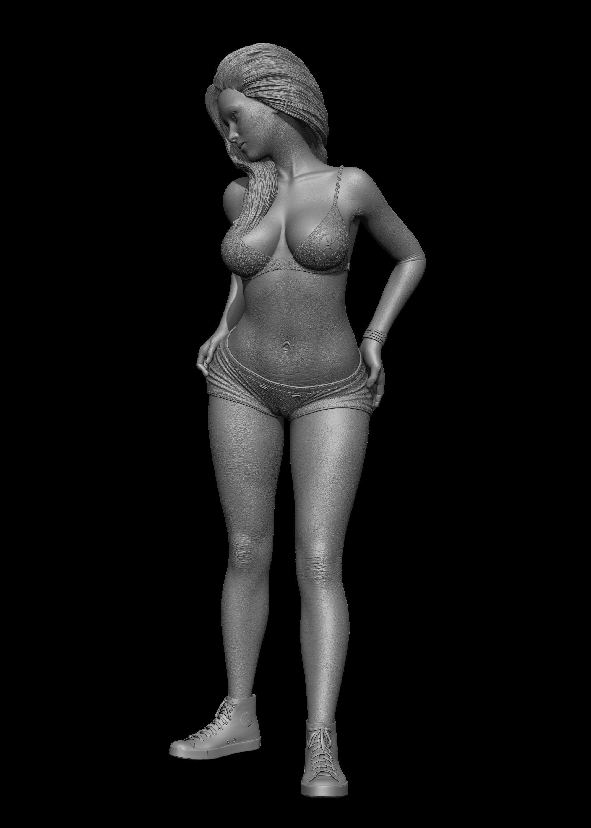 Female Anatomy 3D Model 3D print model_8