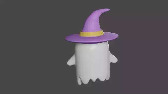 Cute Halloween Ghost 3D print model