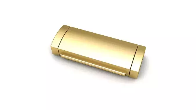7mm Gold Flip Lock Box for Jewelery 3D print model