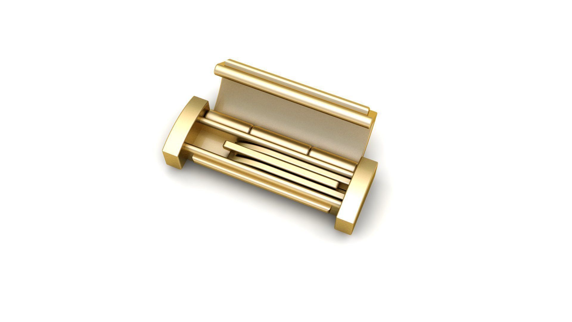 7mm Diamond and Plain Lock Combination  3D Model Collection_9