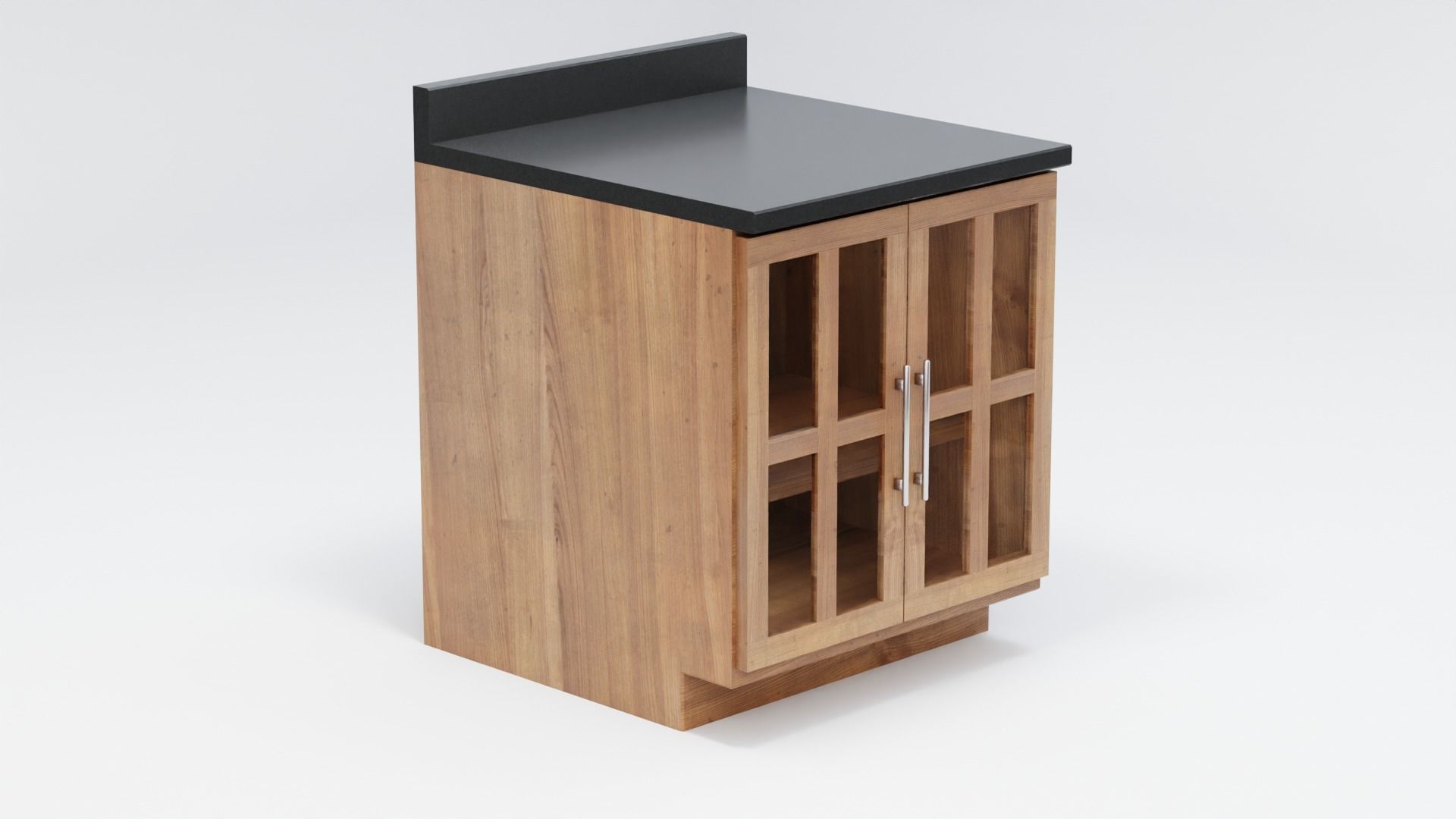 Modern Kitchen Counter 3 3D model_1