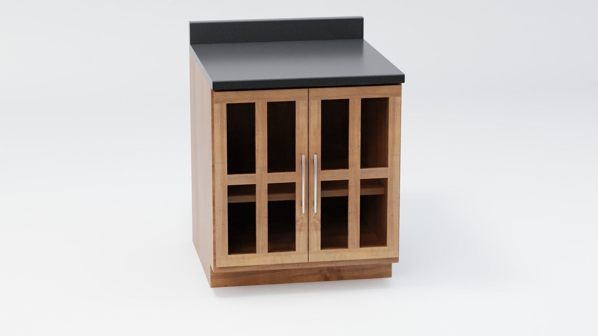 Modern Kitchen Counter 3 3D model_3