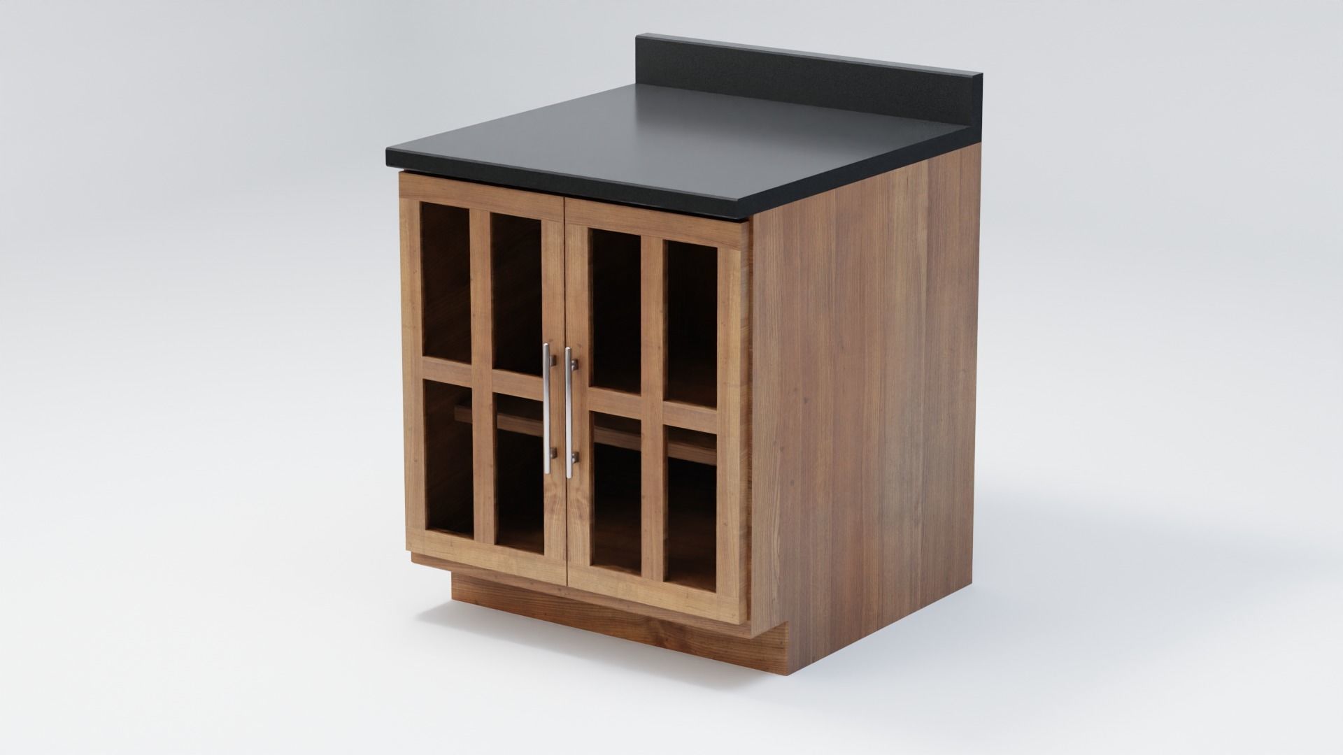Modern Kitchen Counter 3 3D model_6