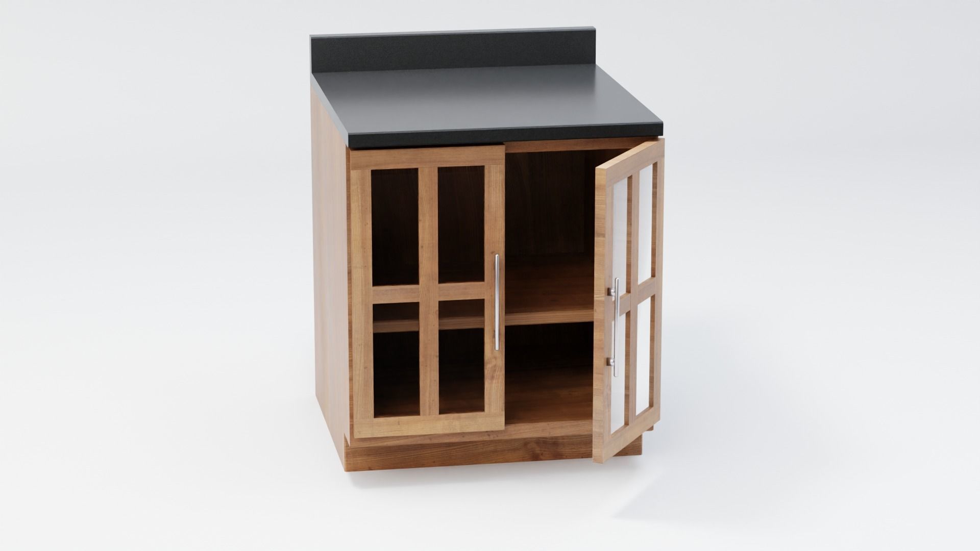 Modern Kitchen Counter 3 3D model_2