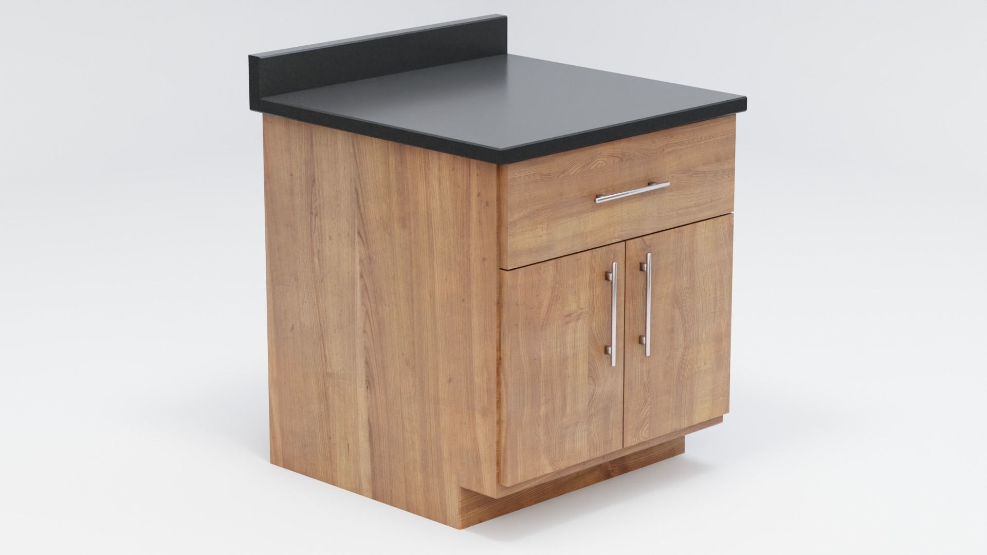 Modern Kitchen Counter End Piece 3D model_4