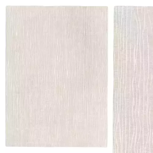 PADMA HAND-KNOTTED SILK and WOOL RUG 3D model