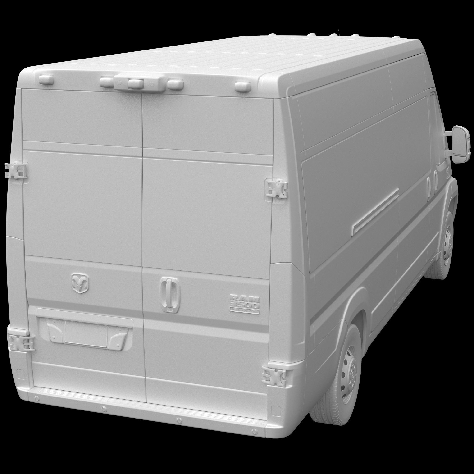 RAM PROMASTER 3500 Window Van 159 MAXI 3D model_13