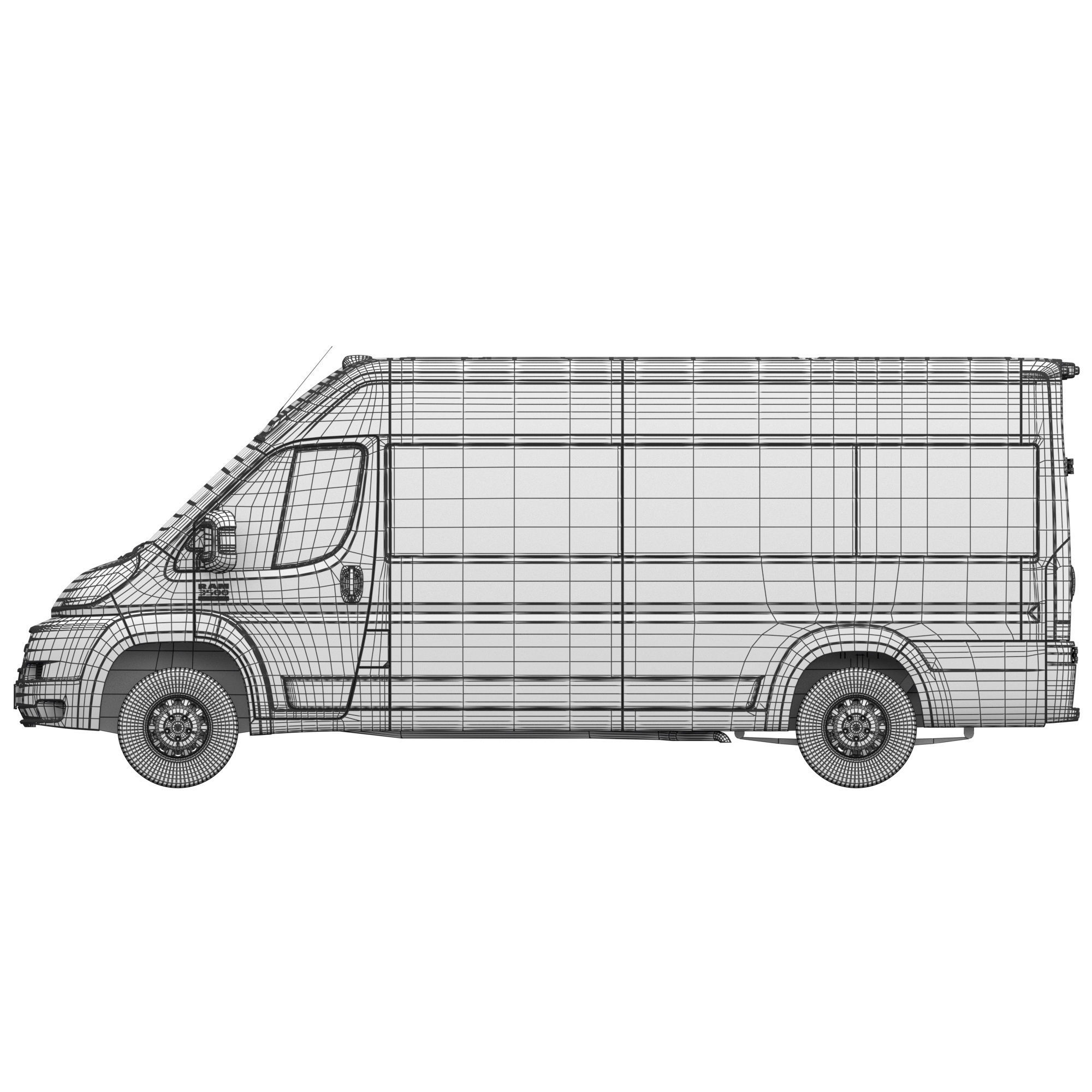 RAM PROMASTER 3500 Window Van 159 MAXI 3D model_21