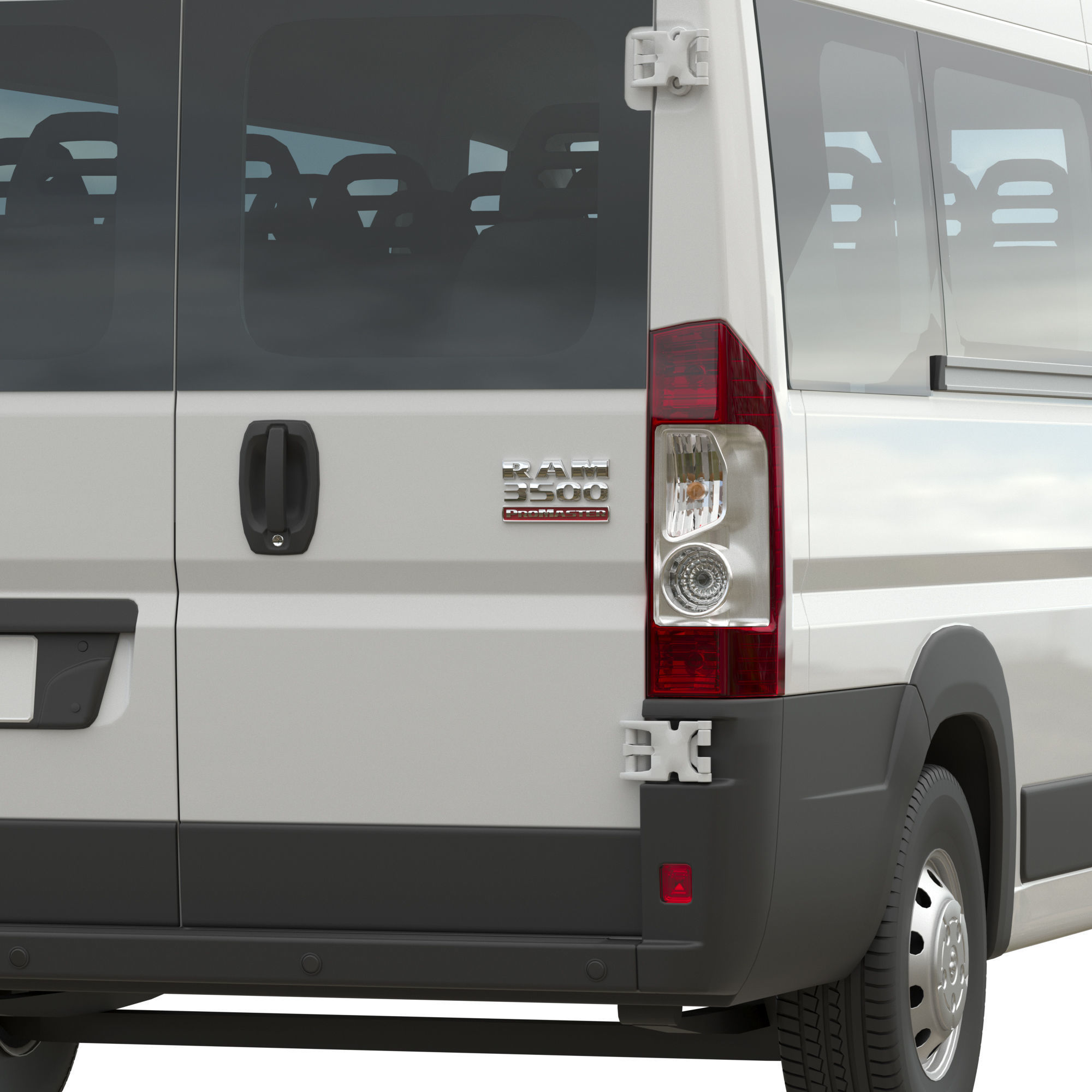 RAM PROMASTER 3500 Window Van 159 MAXI 3D model_5