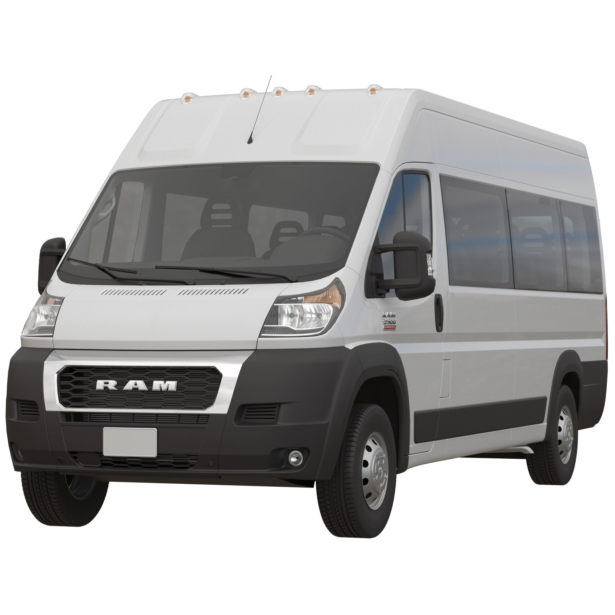 RAM PROMASTER 3500 Window Van 159 MAXI 3D model_1