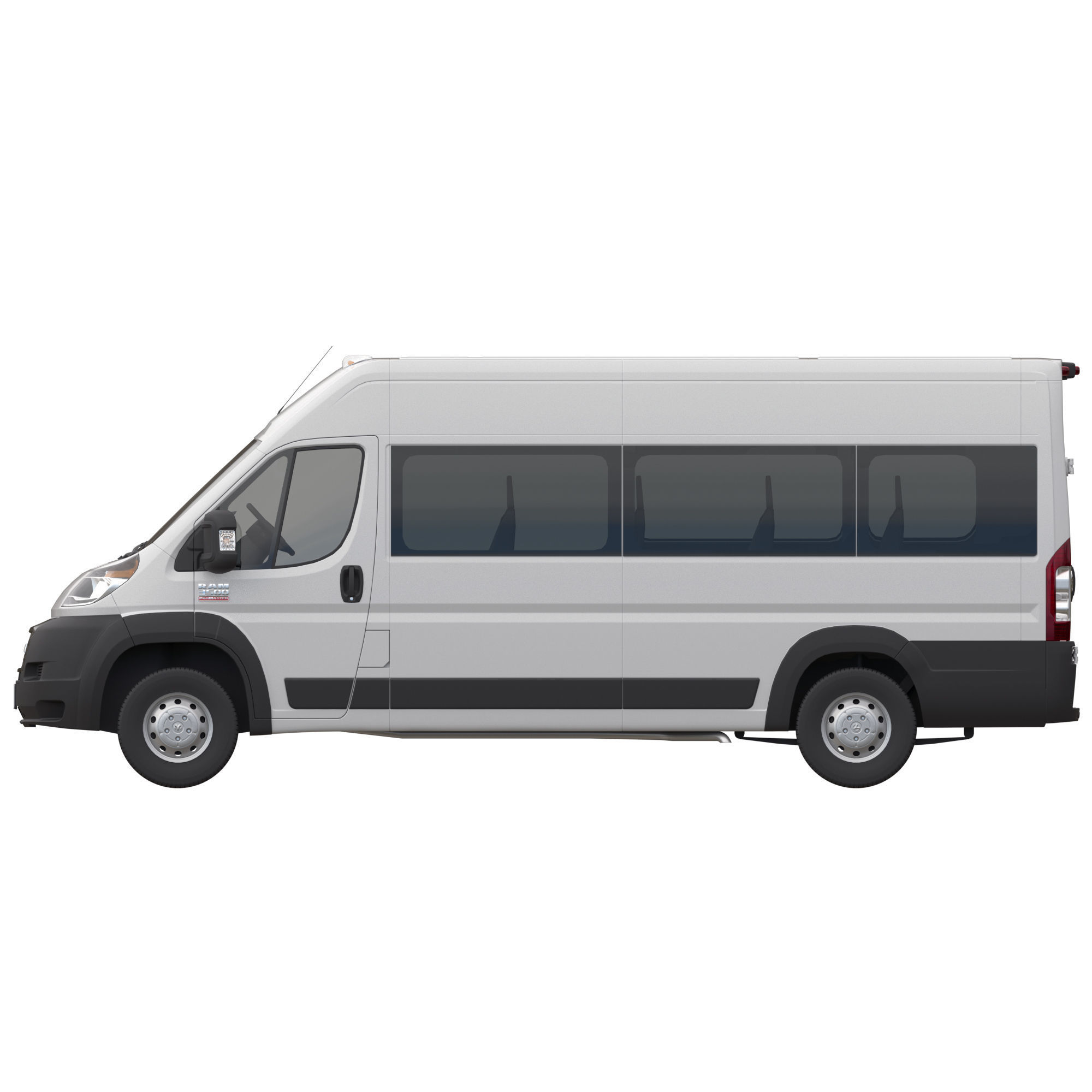 RAM PROMASTER 3500 Window Van 159 MAXI 3D model_10