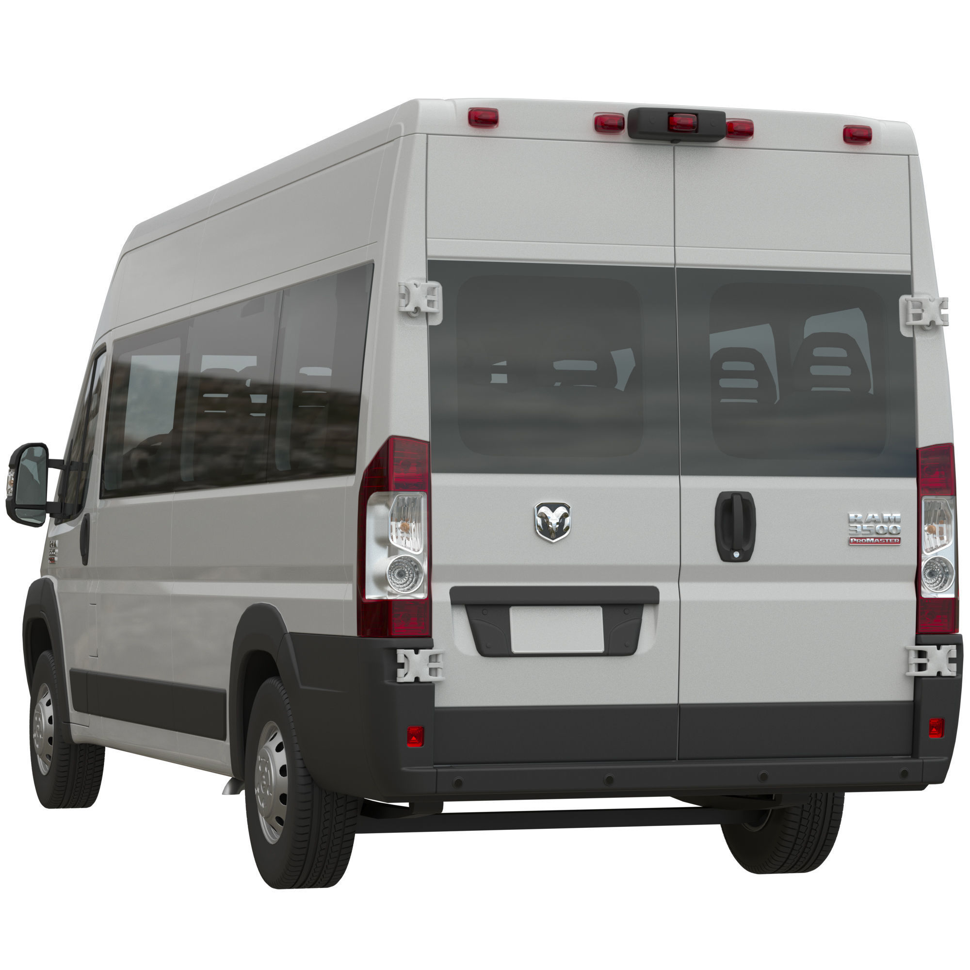 RAM PROMASTER 3500 Window Van 159 MAXI 3D model_2