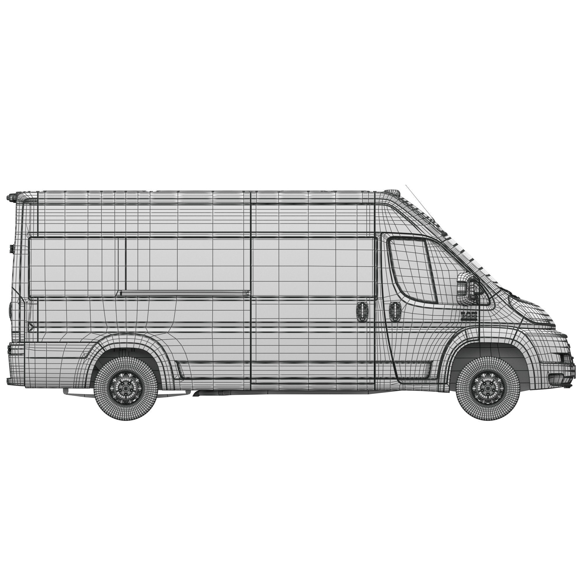 RAM PROMASTER 3500 Window Van 159 MAXI 3D model_20