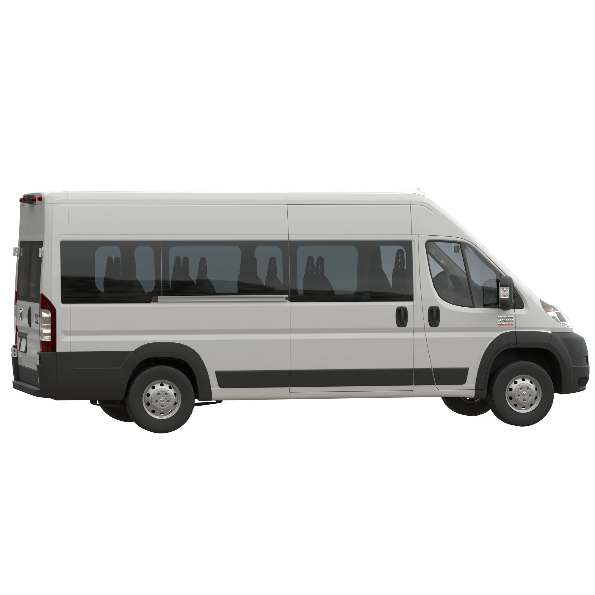 RAM PROMASTER 3500 Window Van 159 MAXI 3D model_4