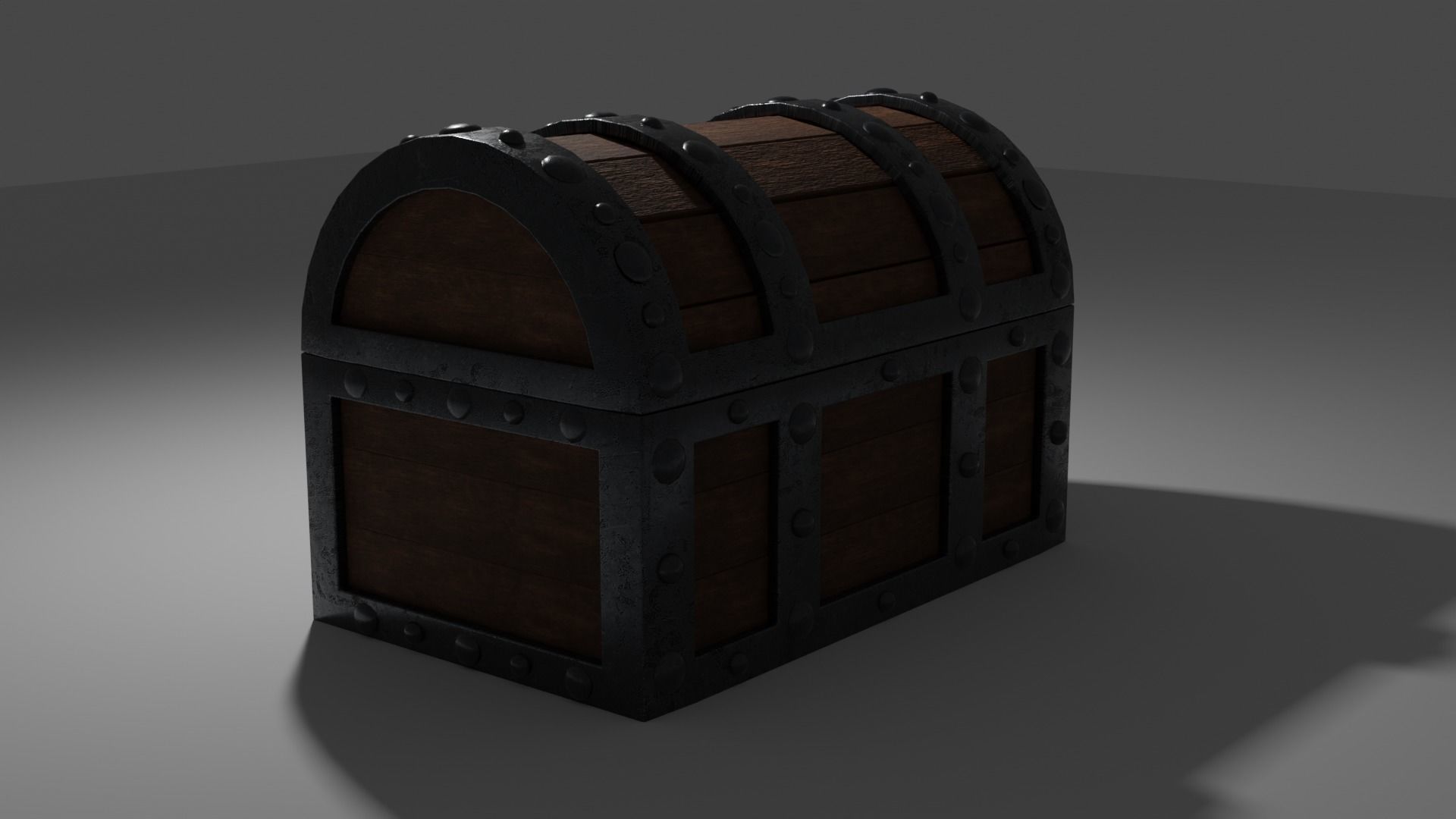 treasure chest  Low-poly 3D model_5