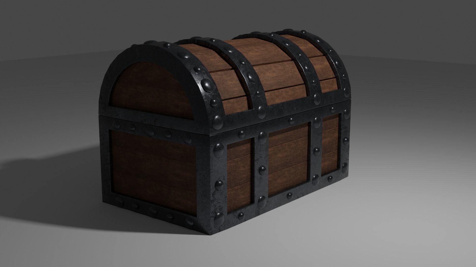 treasure chest  Low-poly 3D model_6