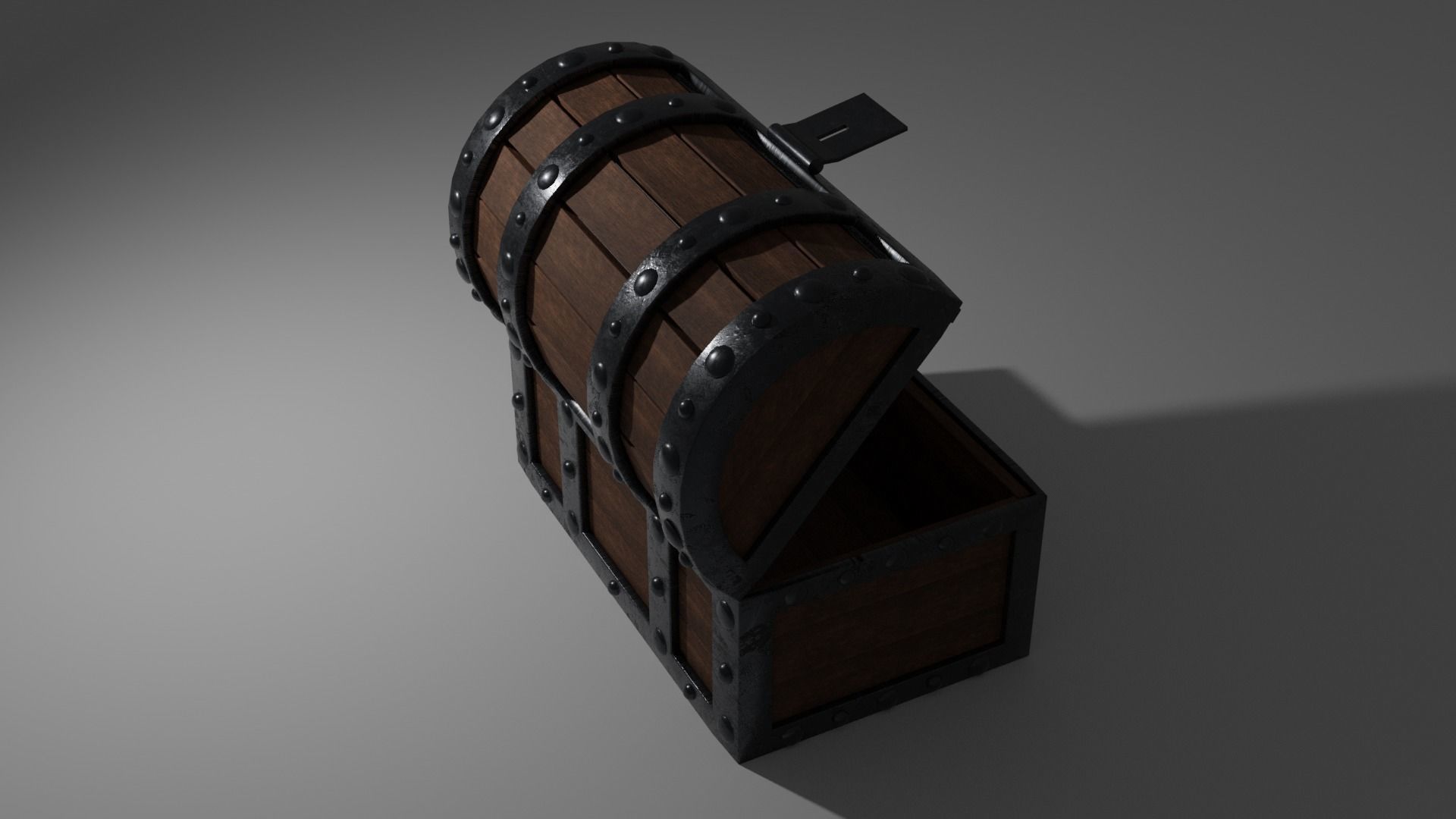 treasure chest  Low-poly 3D model_9
