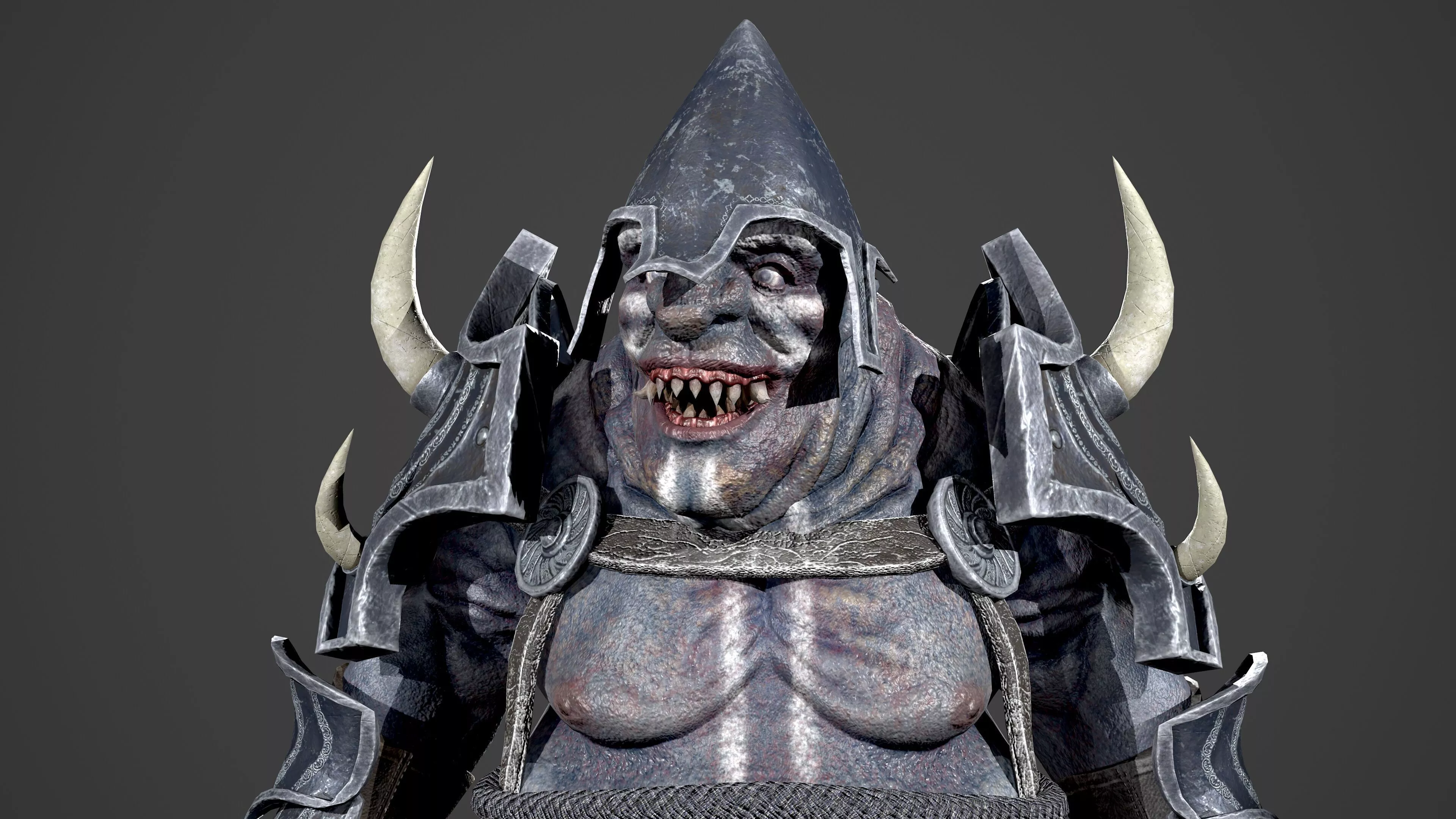 Ogre Bull Low-poly 3D model