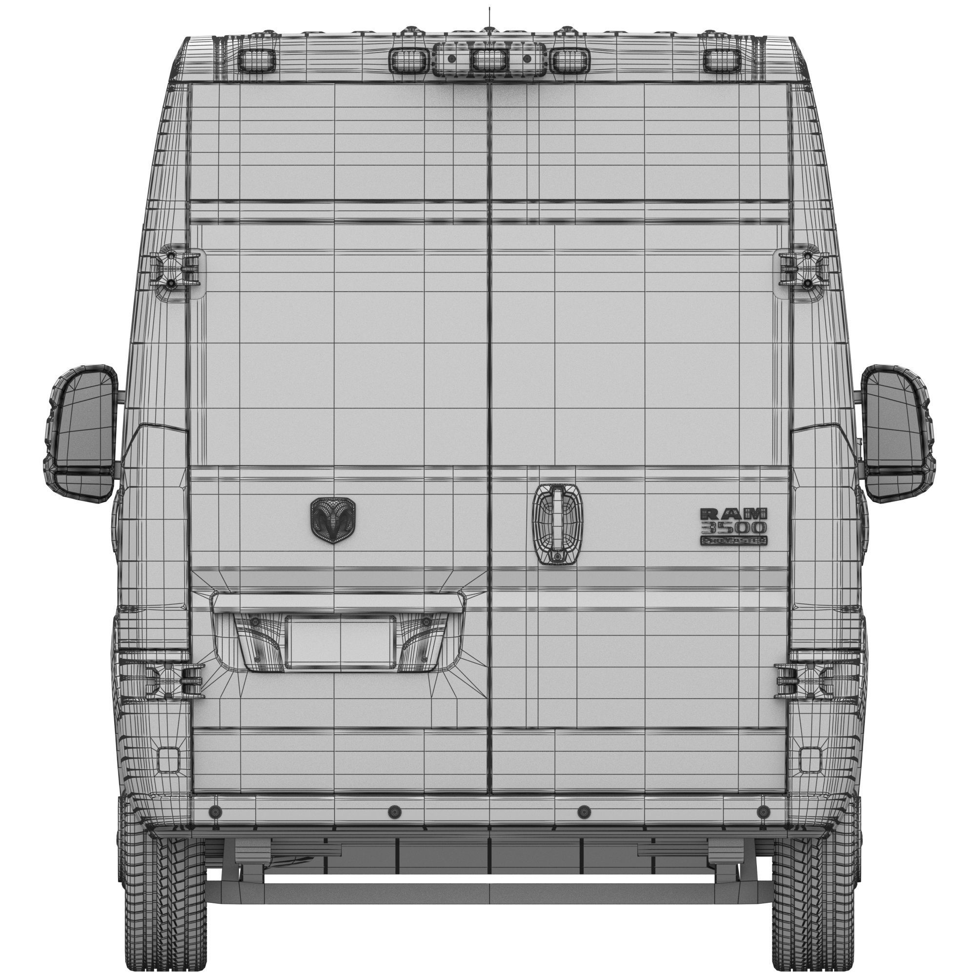 RAM PROMASTER 3500 Window Van 159 3D model_19