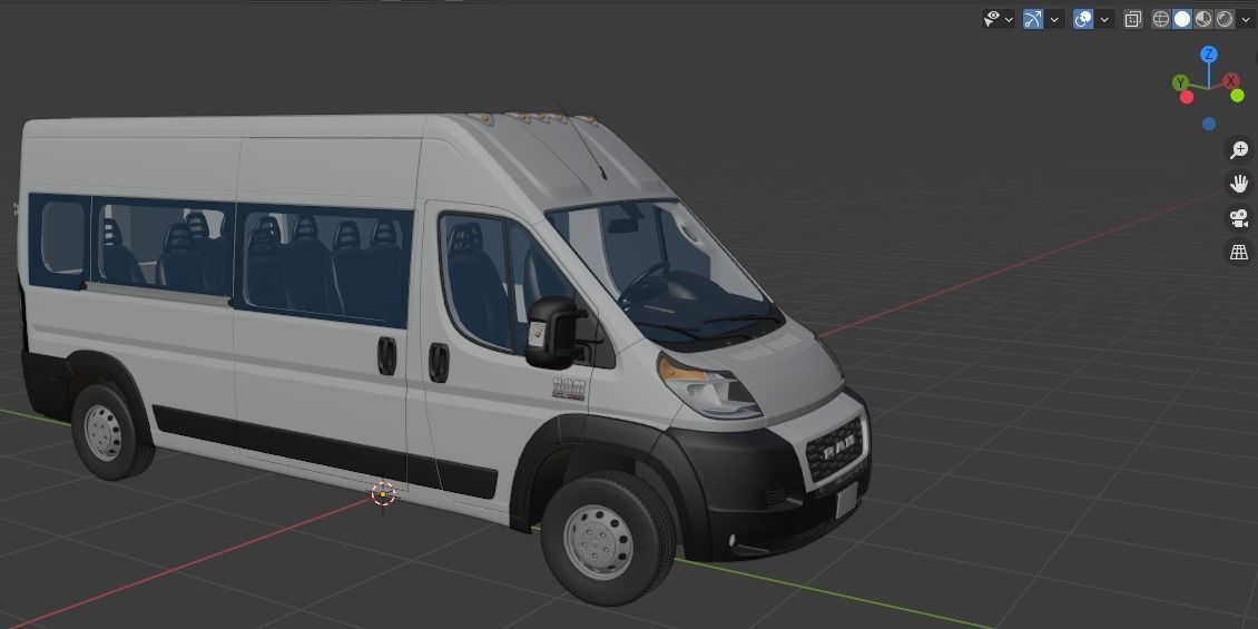 RAM PROMASTER 3500 Window Van 159 3D model_25
