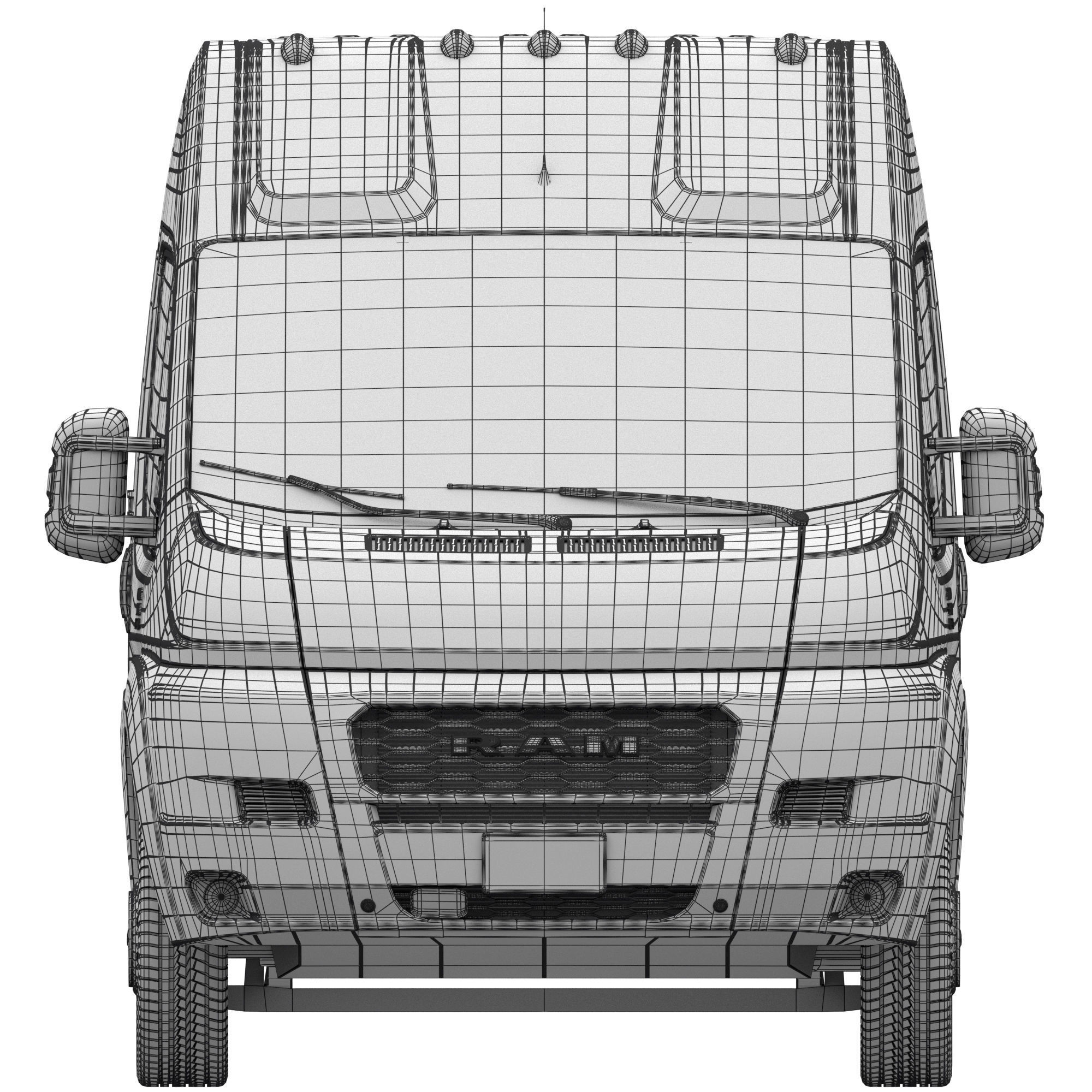 RAM PROMASTER 3500 Window Van 159 3D model_18