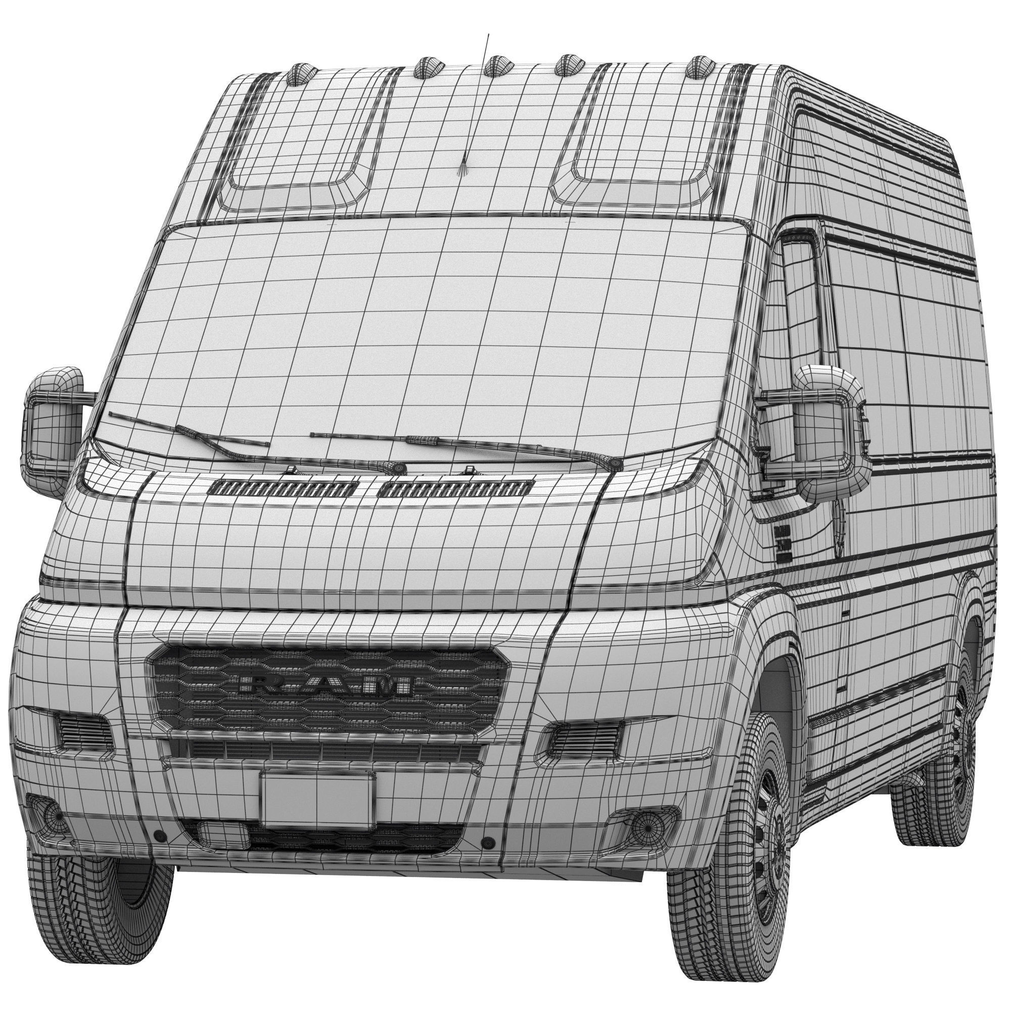 RAM PROMASTER 3500 Window Van 159 3D model_16
